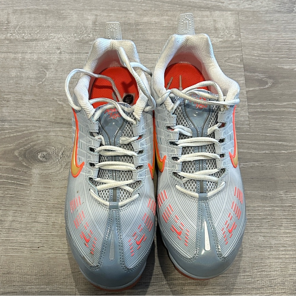 Nike Gray and Orange Athletic Shoes